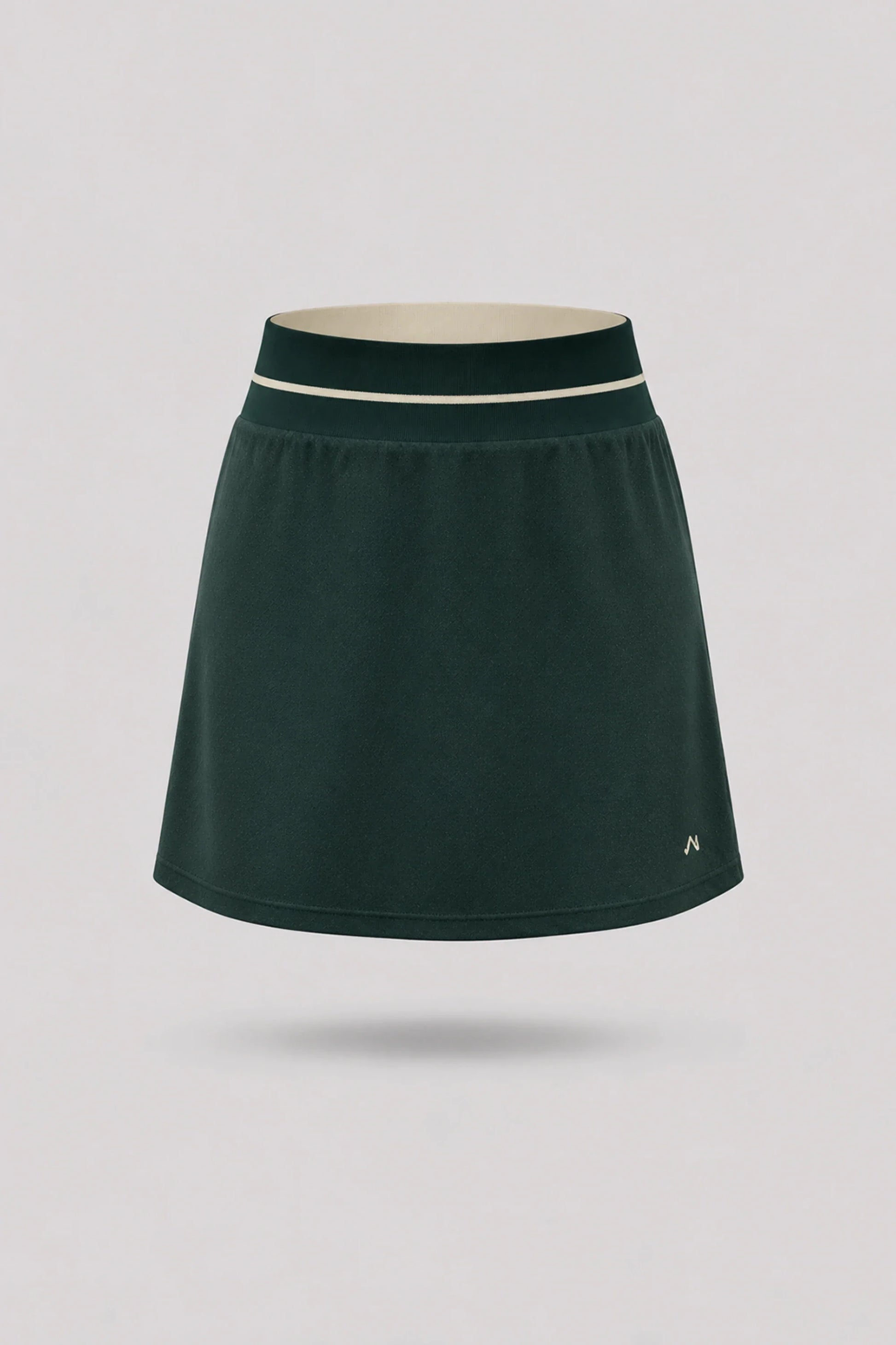 Women's Evergreen golf skort with A-line silhouette and comfortable wide waistband