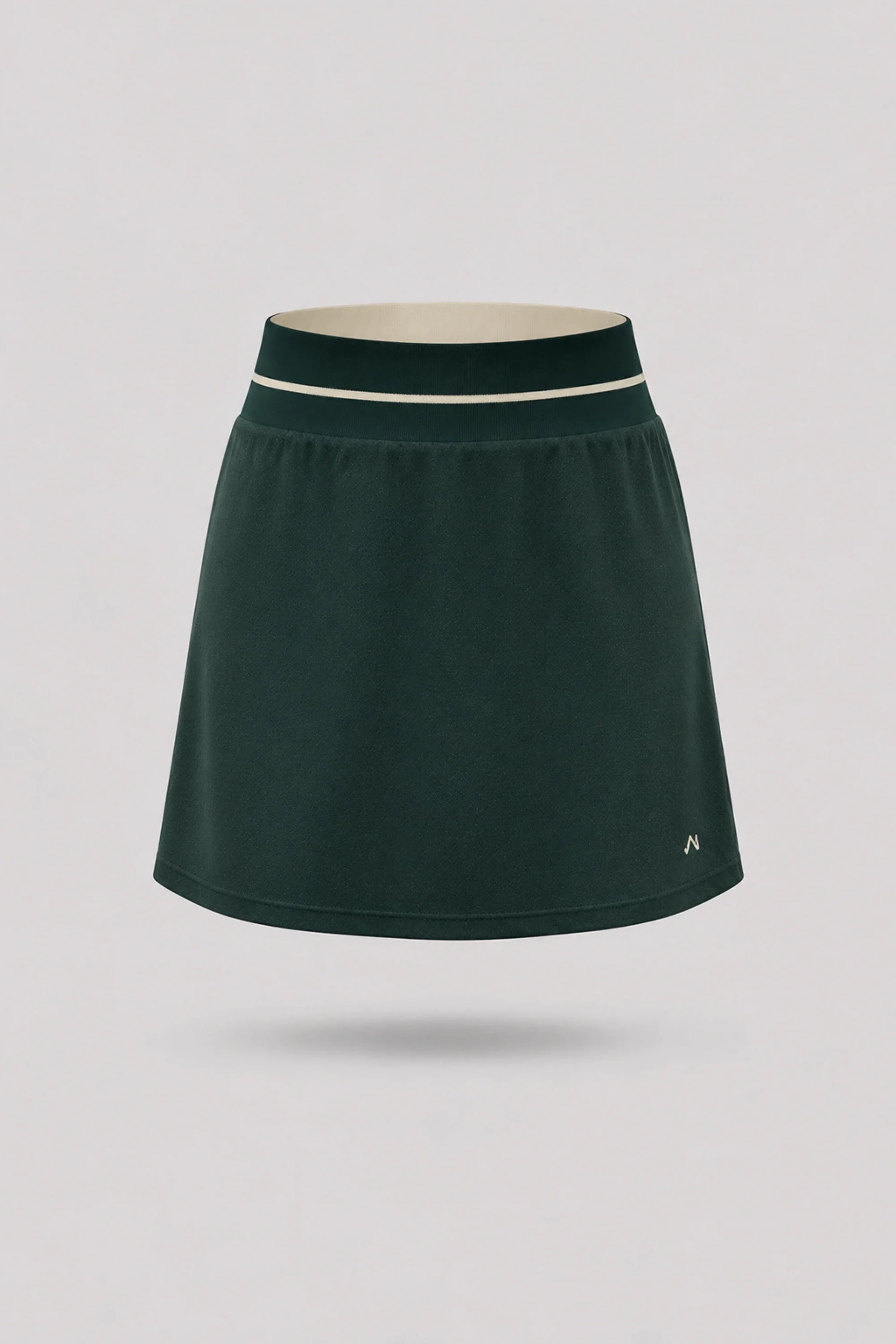 Women's Evergreen golf skort with A-line silhouette and comfortable wide waistband