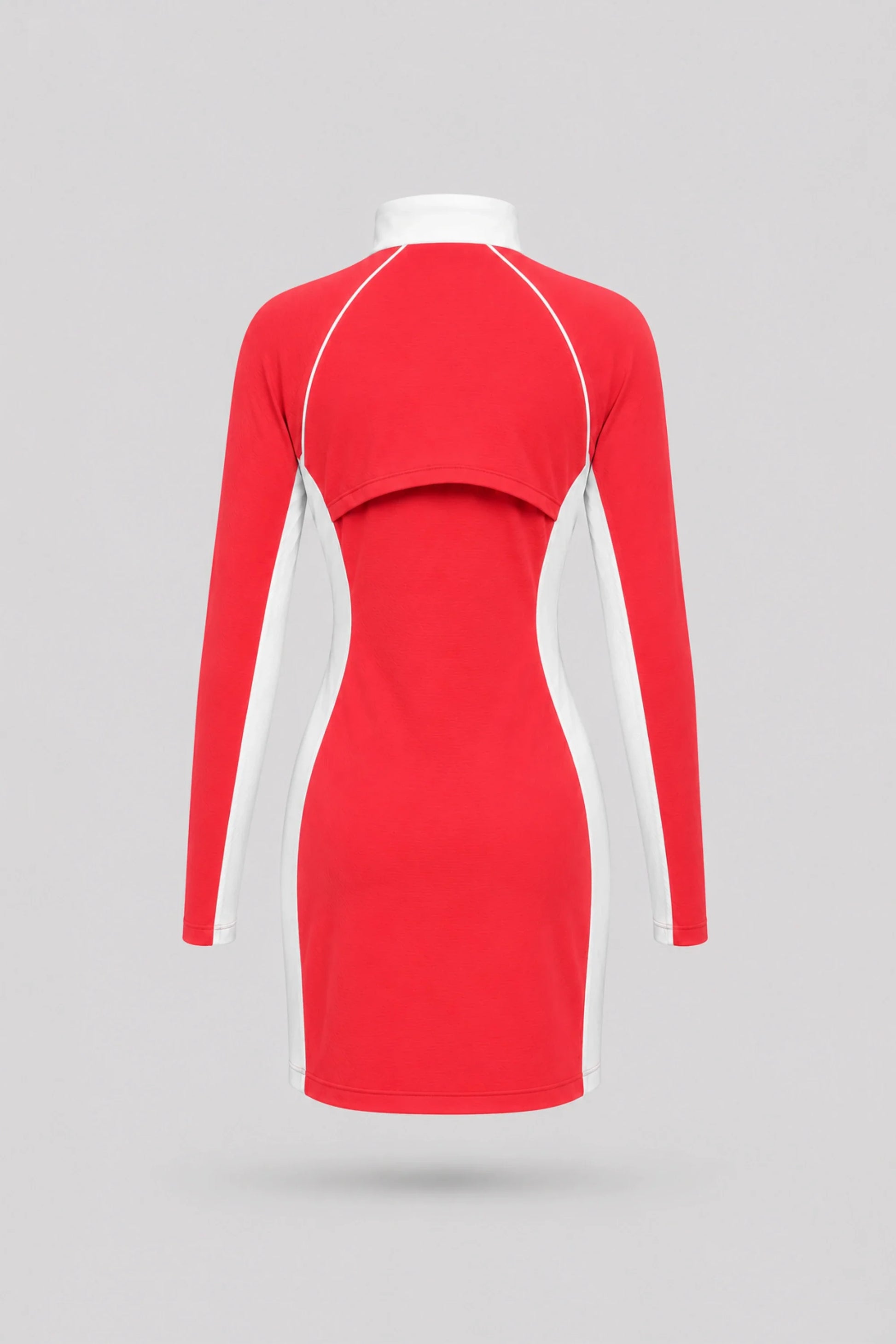 golf dress long sleeve Ladies 34" Houndstooth Quarter-zip Long-sleeve Golf Dress