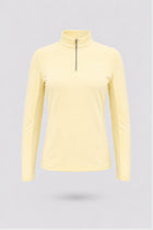 The Long Sleeve Zip Neck Golf Top - Yellow