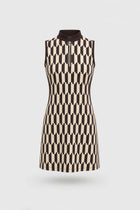 The Sleeveless Zip Golf Dress - Verona Print