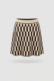 Women's patterned golf skort in Verona Print design with A-line silhouette and comfortable waistband