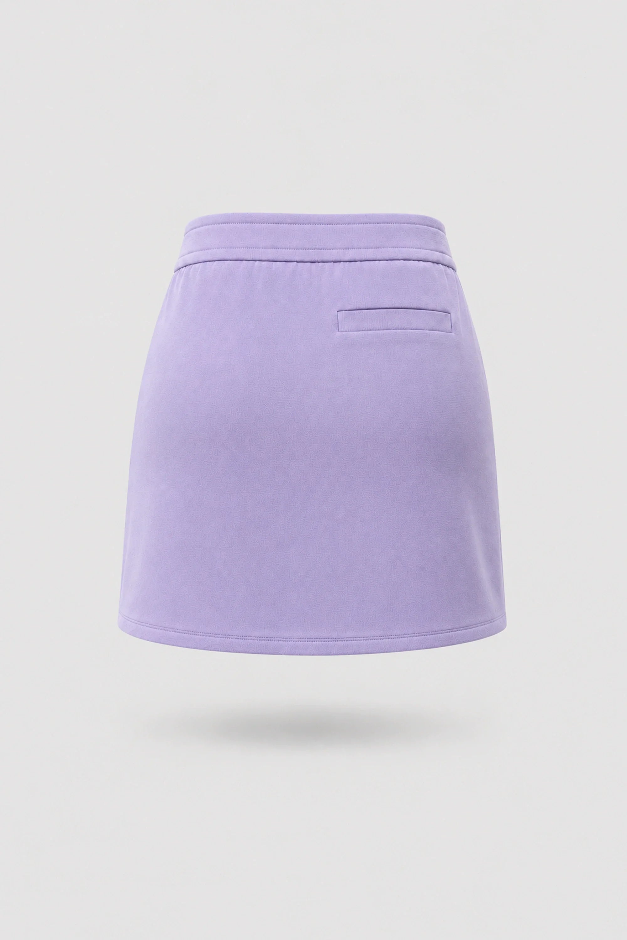 Back view of women's Lavender wrap golf skort with relaxed fit and premium soft fabric